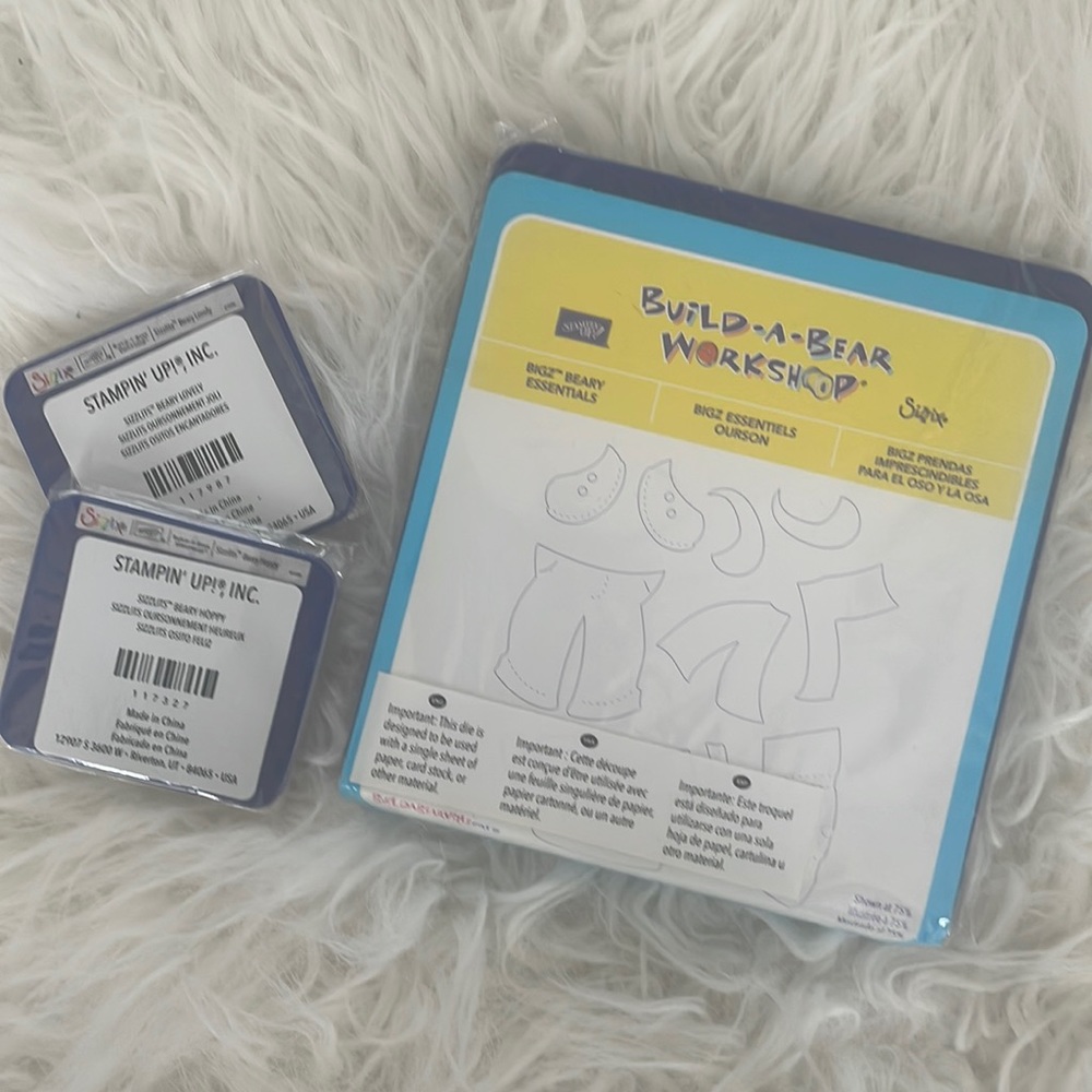 Build A Bear Workshop Dies, Sizzix & Sizzlets made for Stampin’ Up!